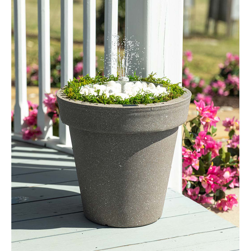 Plow & Hearth Hydria Cordless Rechargeable Smart Fountain Water Feature